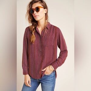 by Anthropologie - Isadora Button-Back Tunic. SMALL